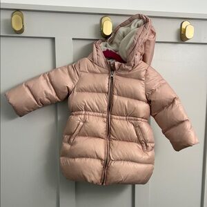 GAP Pink Puffer Jacket with Hood